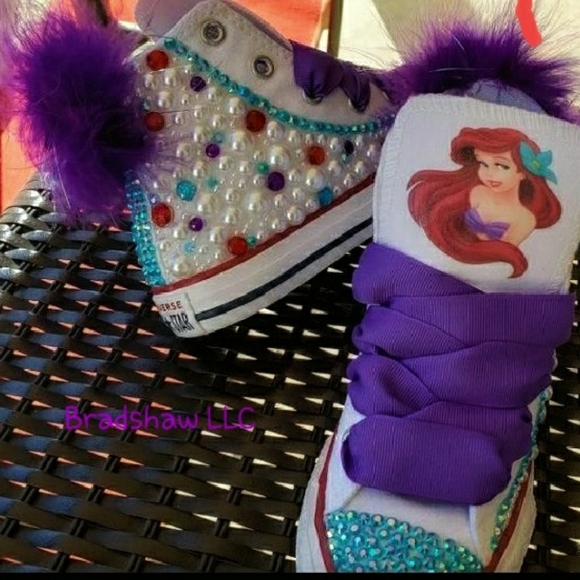 little mermaid converse shoes